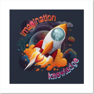 Einstein: Imagination and Knowledge Posters and Art